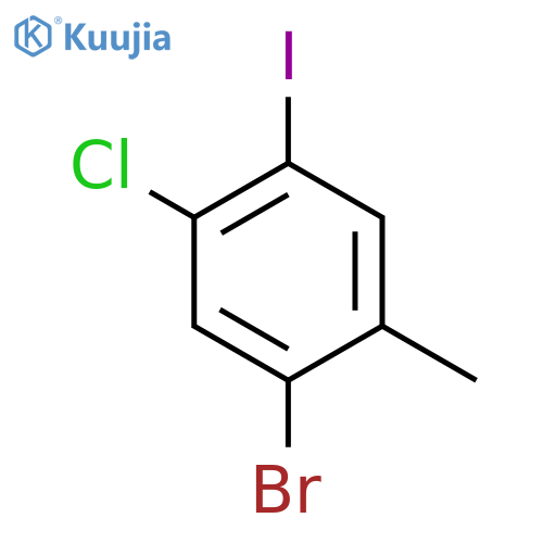 1-Bromo-5-chloro-4-iodo-2-methylbenzene structure