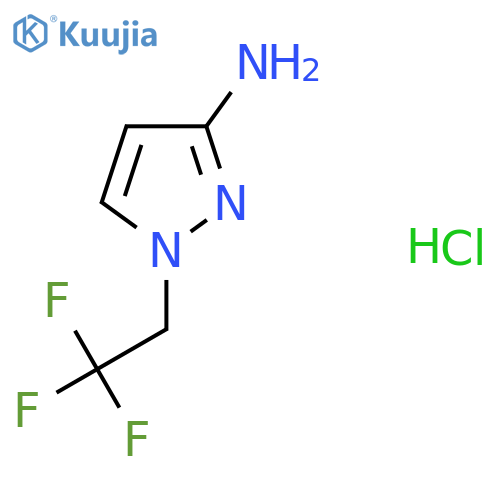 1-(2,2,2-Trifluoroethyl)-1H-pyrazol-3-amine hydrochloride structure