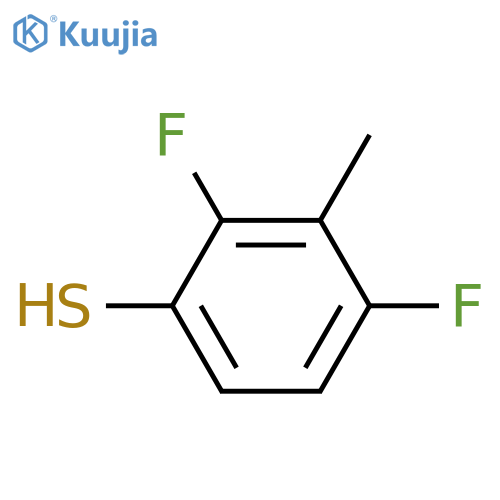 2,4-Difluoro-3-methylbenzenethiol structure
