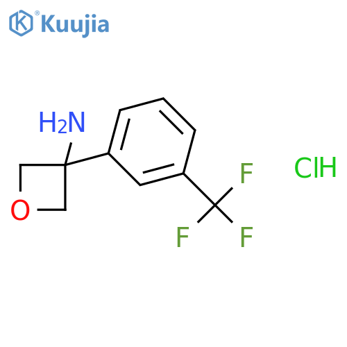3-[3-(trifluoromethyl)phenyl]oxetan-3-amine hydrochloride structure