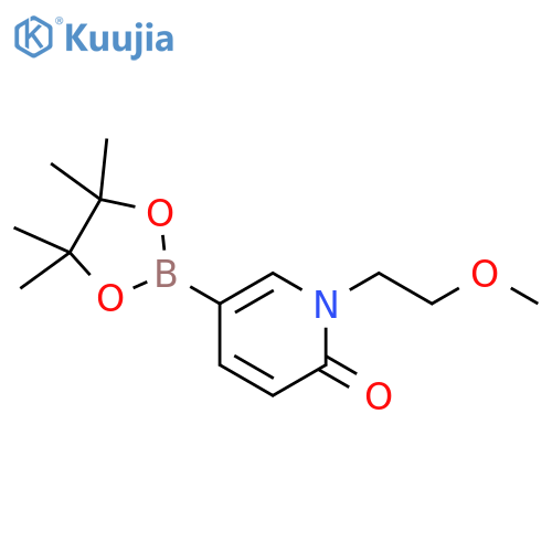 1-(2-Methoxyethyl)-5-(4,4,5,5-tetramethyl-1,3,2-dioxaborolan-2-yl)pyridin-2(1H)-one structure