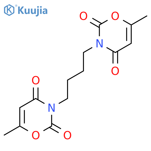 3,3'-(Butane-1,4-diyl)bis(6-methyl-2H-1,3-oxazine-2,4(3H)-dione) structure