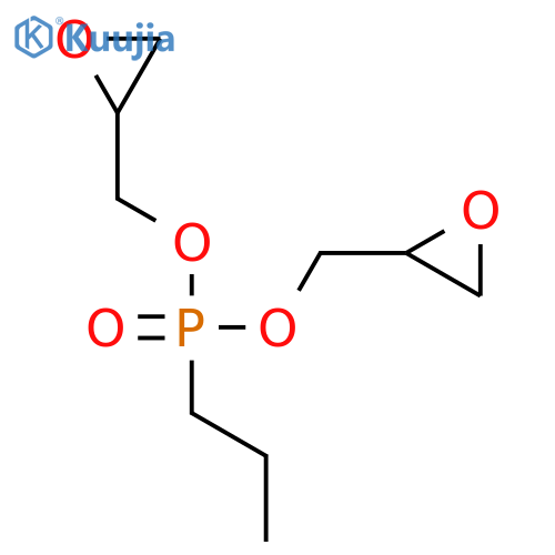 Phosphonic acid, propyl-, bis(oxiranylmethyl) ester structure
