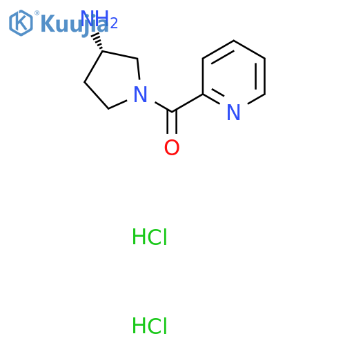 (S)-(3-Aminopyrrolidin-1-yl)(pyridin-2-yl)methanone dihydrochloride structure