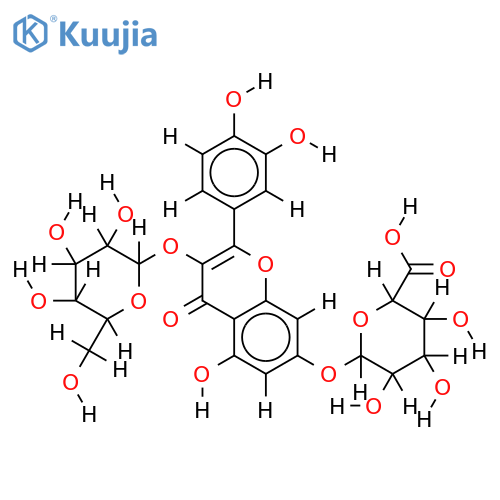 quercetin 3-O-beta-glucoside-7-O-beta-glucuronide structure