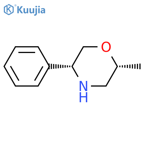 rac-(2R,5R)-2-methyl-5-phenylmorpholine, cis structure