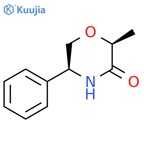 (2S,5S)-2-Methyl-5-phenylmorpholin-3-one structure
