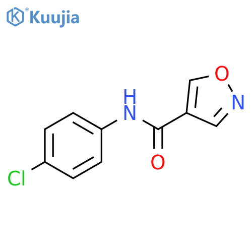 4-Isoxazolecarboxamide, N-(4-chlorophenyl)- structure