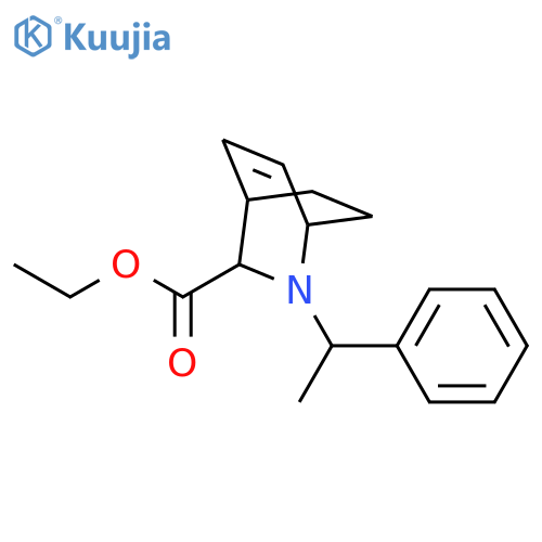 Ethyl (2s)-3-[(1r)-1-phenylethyl]-3-azabicyclo[2.2.2]oct-5-ene-2- Carboxylate structure