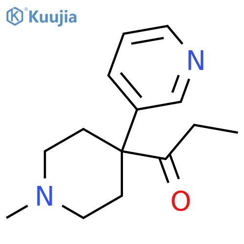 1-Propanone, 1-[1-methyl-4-(3-pyridinyl)-4-piperidinyl]- structure