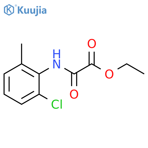 Acetic acid, 2-[(2-chloro-6-methylphenyl)amino]-2-oxo-, ethyl ester structure
