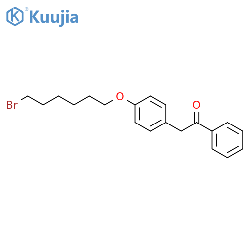 Ethanone, 2-[4-[(6-bromohexyl)oxy]phenyl]-1-phenyl- structure