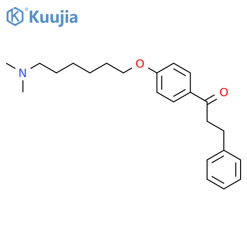 1-PROPANONE, 1-[4-[[6-(DIMETHYLAMINO)HEXYL]OXY]PHENYL]-3-PHENYL- structure