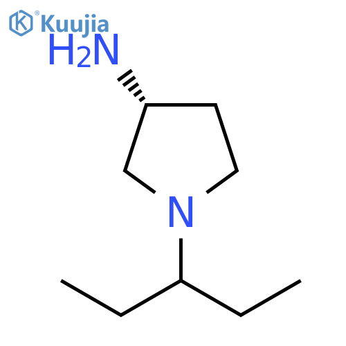 3-Pyrrolidinamine, 1-(1-ethylpropyl)-, (3R)- structure