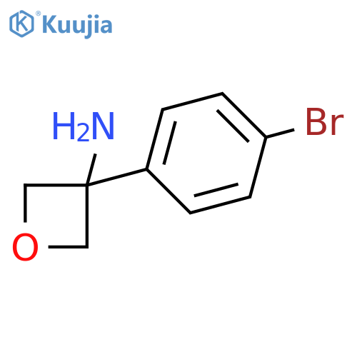 3-(4-bromophenyl)oxetan-3-amine structure