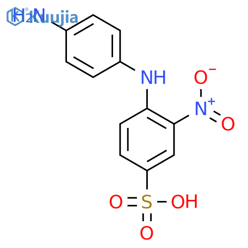 2-Nitro-4'-aminodiphenylamine-4-sulfonic Acid structure