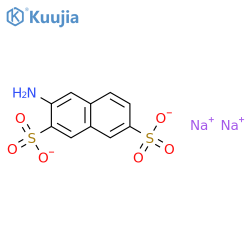 disodium 3-aminonaphthalene-2,7-disulphonate structure