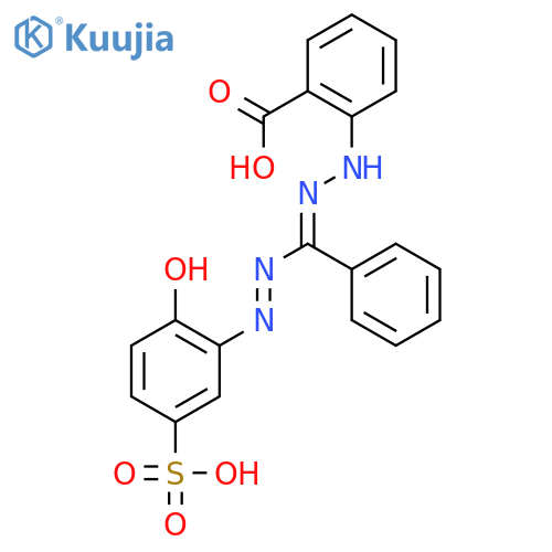 2-(-2-((-(2-Hydroxy-5-sulfophenyl)diazenyl)-(phenyl)methylene)hydrazinyl)benzoic acid structure