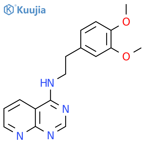 N-[2-(3,4-Dimethoxyphenyl)ethyl]pyrido[2,3-d]pyrimidin-4-amine structure