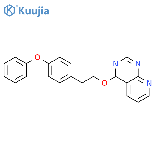 Pyrido[2,3-d]pyrimidine, 4-[2-(4-phenoxyphenyl)ethoxy]- structure