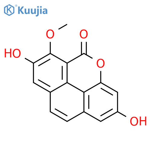 2,7-dihydroxy-6-methoxy-5H-phenanthro[4,5-bcd]pyran-5-one structure