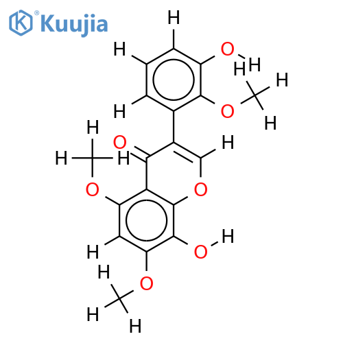 8,3'-Dihydroxy-5,7,2'-trimethoxyisoflavone structure