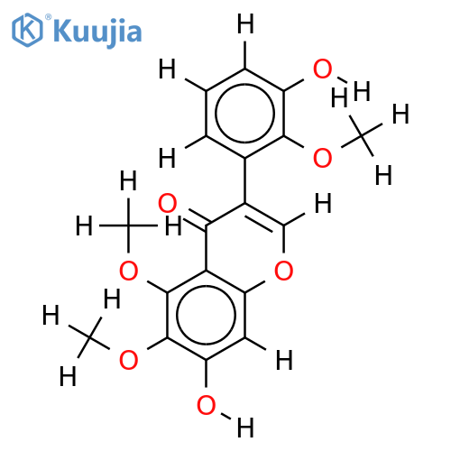2',5,6-Tri-Me ether-2',3',5,6,7-Pentahydroxyisoflavone structure