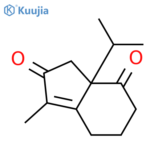 1H-Indene-2,7(4H,7aH)-dione, 5,6-dihydro-3-methyl-7a-(1-methylethyl)- structure