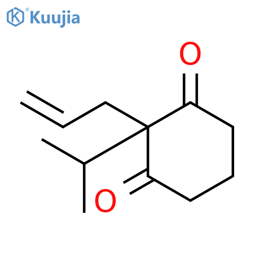 1,3-Cyclohexanedione, 2-(1-methylethyl)-2-(2-propen-1-yl)- structure