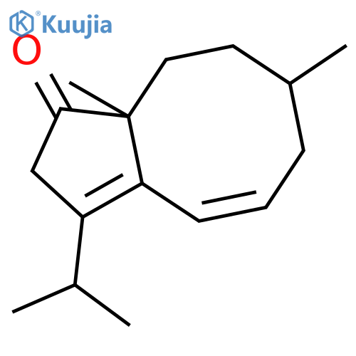 1H-Cyclopentacycloocten-1-one, 2,6,7,8,9,9a-hexahydro-7,9a-dimethyl-3-(1-methylethyl)- structure