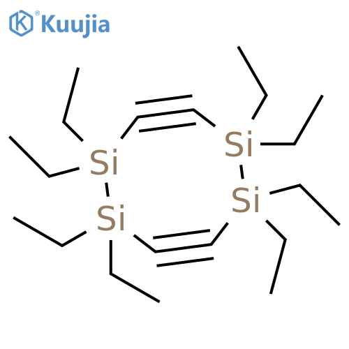 1,2,5,6-Tetrasilacycloocta-3,7-diyne, 1,1,2,2,5,5,6,6-octaethyl- structure
