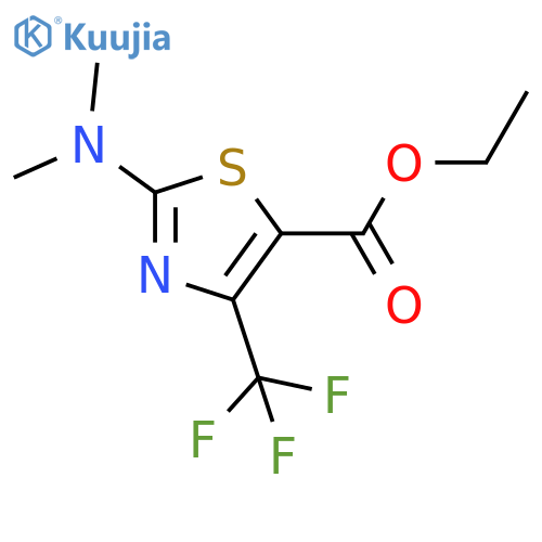 Ethyl 2-dimethylamino-4-trifluoromethyl-5-thiazolecarboxylate structure