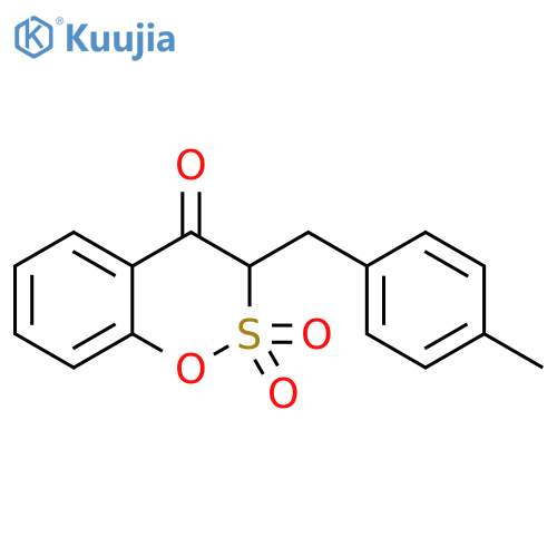 3-(4-methylbenzyl)benzo[e][1,2]oxathiin-4(3h)-one-2,2-dioxide structure