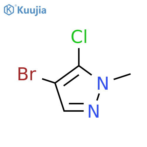 4-bromo-5-chloro-1-methyl-1H-pyrazole structure