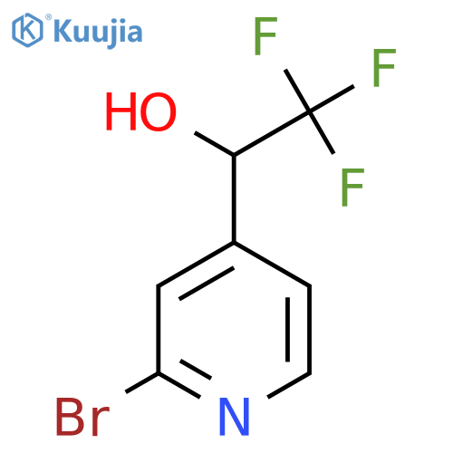 1-(2-Bromo-4-pyridyl)-2,2,2-trifluoroethanol structure