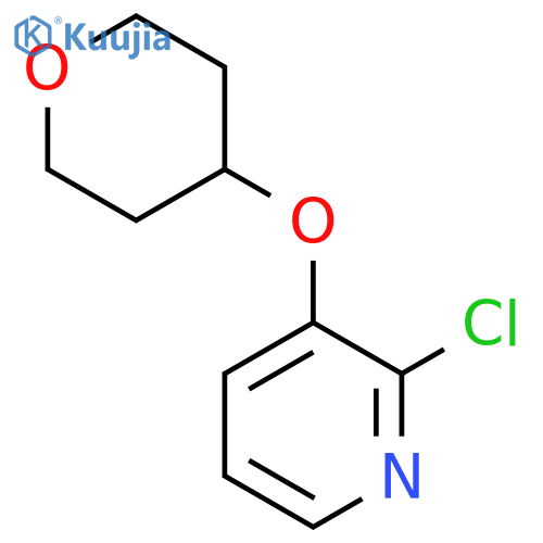 2-Chloro-3-((tetrahydro-2H-pyran-4-yl)oxy)pyridine structure