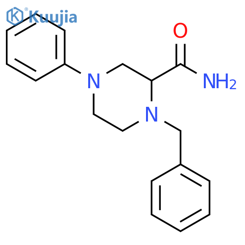2-Piperazinecarboxamide, 4-phenyl-1-(phenylmethyl)- structure