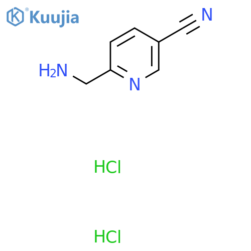 6-(Aminomethyl)pyridine-3-carbonitrile dihydrochloride structure