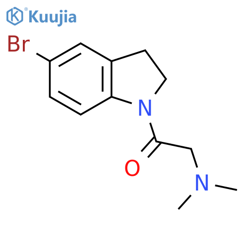 1-(5-Bromoindolin-1-yl)-2-(dimethylamino)ethanone structure