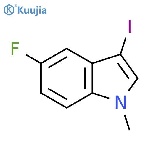 5-fluoro-3-iodo-1-methyl-1H-indole structure