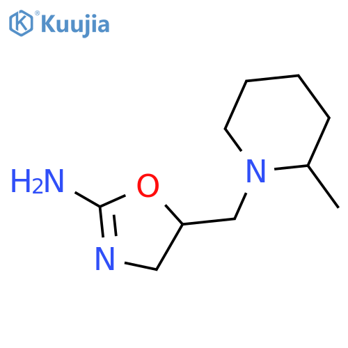 2-Oxazolamine, 4,5-dihydro-5-[(2-methyl-1-piperidinyl)methyl]- structure