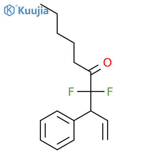 1-Decen-5-one, 4,4-difluoro-3-phenyl- structure