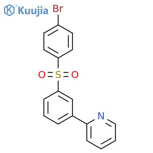 Pyridine, 2-[3-[(4-bromophenyl)sulfonyl]phenyl]- structure