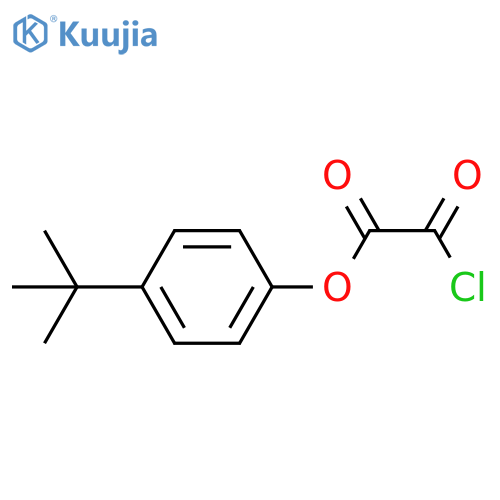 Acetic acid, 2-chloro-2-oxo-, 4-(1,1-dimethylethyl)phenyl ester structure