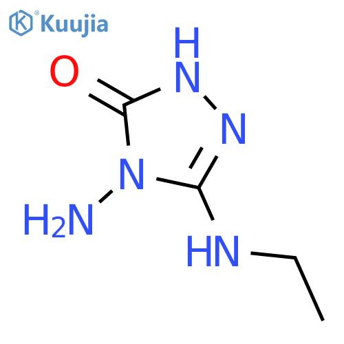 3H-1,2,4-Triazol-3-one, 4-amino-5-(ethylamino)-2,4-dihydro- structure