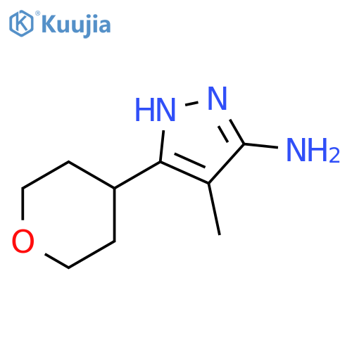 4-METHYL-3-(OXAN-4-YL)-1H-PYRAZOL-5-AMINE structure