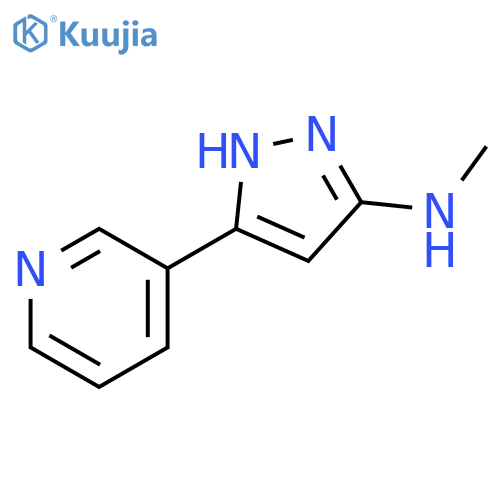 N-methyl-5-(pyridin-3-yl)-1H-pyrazol-3-amine structure
