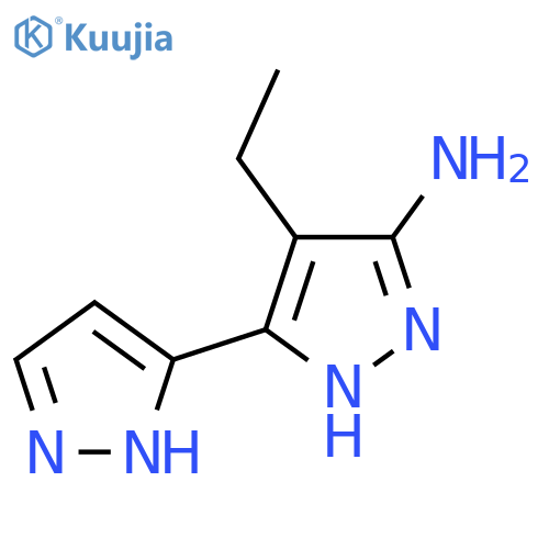 4-Ethyl-3-(1h-pyrazol-5-yl)-1h-pyrazol-5-amine structure