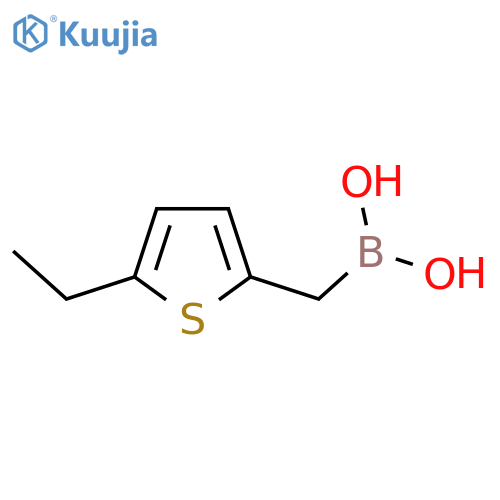 (5-ethylthiophen-2-yl)methylboronic acid structure