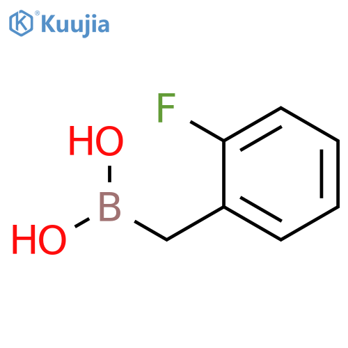 (2-fluorophenyl)methylboronic acid structure